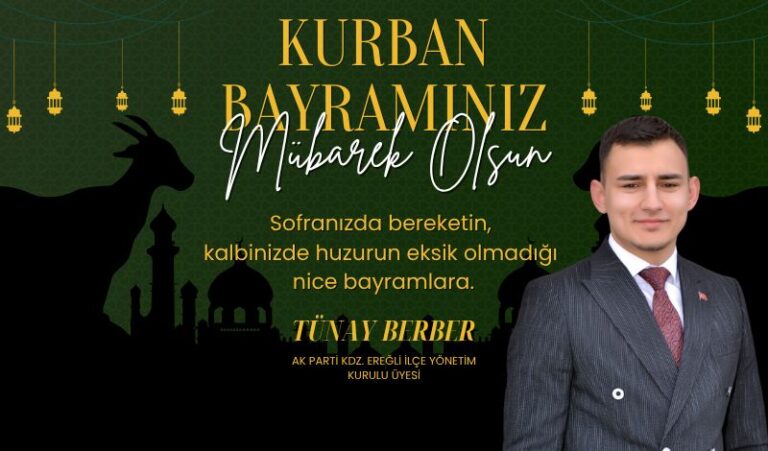 Tünay Berber bayramınızı kutlar