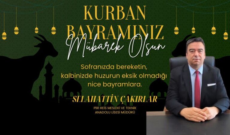 Selahattin Çakırlar bayram mesajı