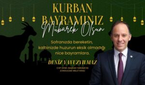 Deniz Yavuzyılmaz bayramınızı kutlar