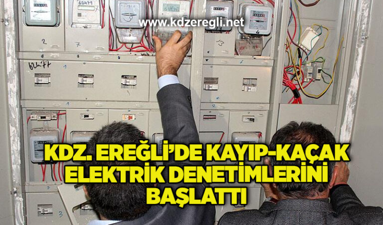 Kdz. Ereğli’de Kayıp-Kaçak elektrik denetimlerini başlattı