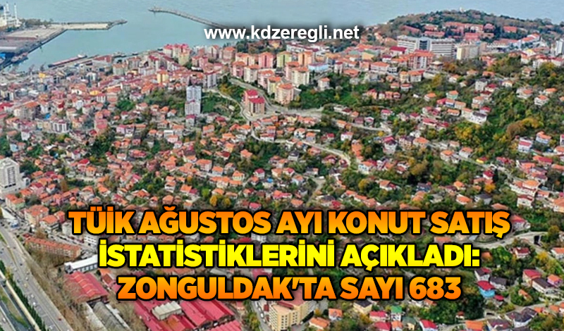 TÜİK Ağustos ayı konut satış istatistiklerini açıkladı: Zonguldak’ta sayı 683
