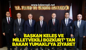 Başkan Keleş ve Milletvekili Bozkurt’tan Bakan Yumaklı’ya ziyaret