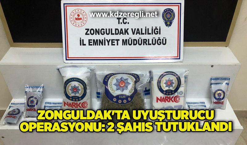 Zonguldak’ta uyuşturucu operasyonu: 2 şahıs tutuklandı