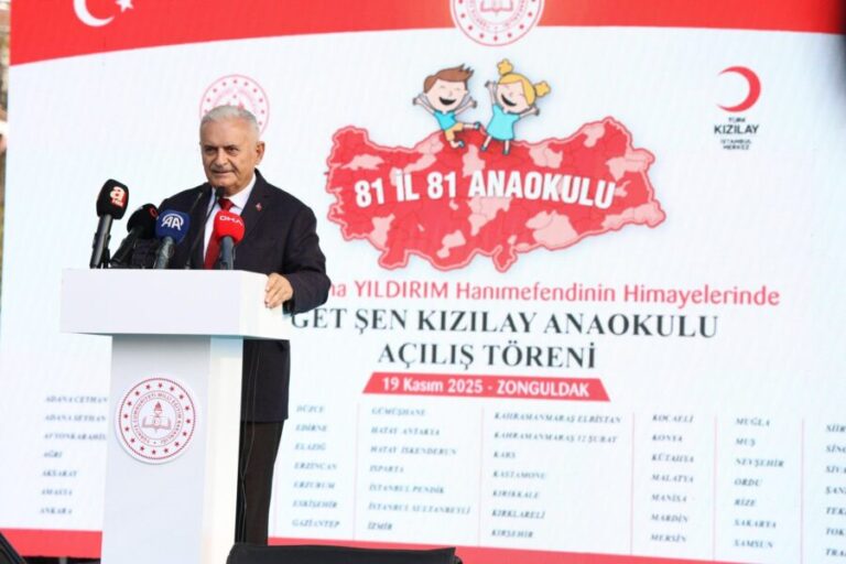 Binali Yıldırım’dan Öget Şen Anaokulu açılışında önemli açıklamalar