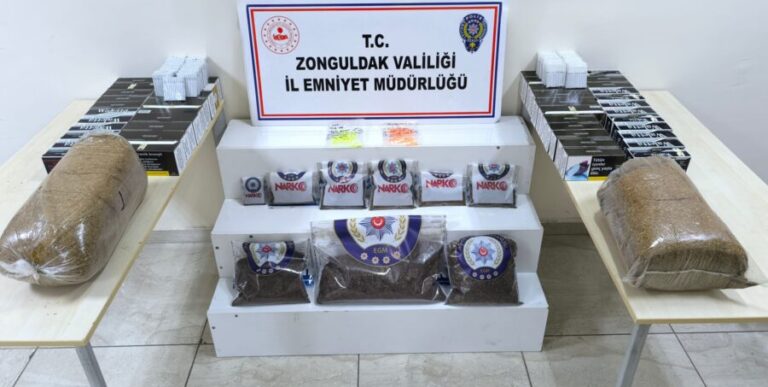 Zonguldak’ta yapılan narkotik operasyonunda 8 şüpheli yakalandı