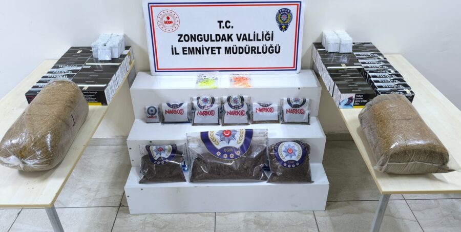 Zonguldak’ta yapılan narkotik operasyonunda 8 şüpheli yakalandı