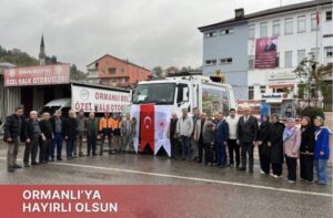Ormanlı’ya çöp toplama kamyonu hayırlı olsun