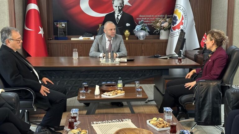 CHP İlçe Başkanı Zerrin Yılmaz Erdoğan’dan TSO’ya Ziyaret