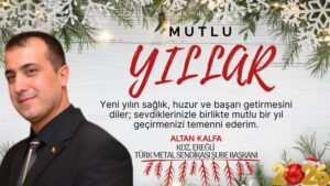 Altan Kalfa’nın yeni yıl mesajı