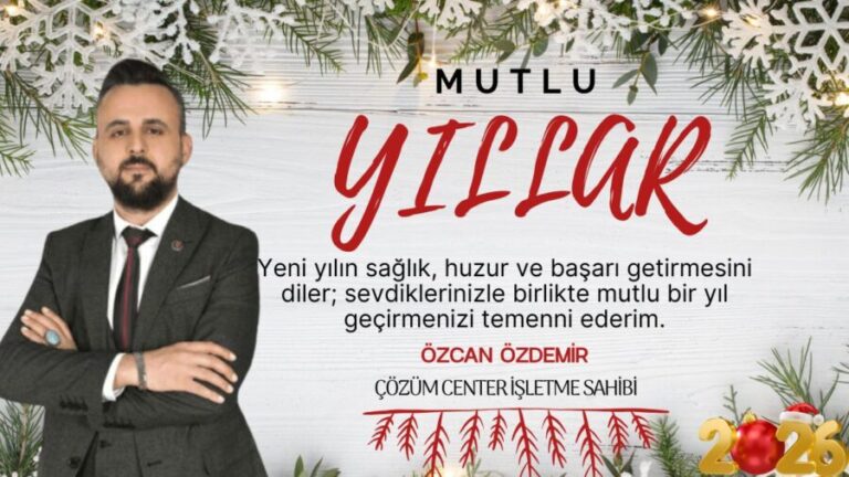 Özcan Özdemir’in yeni yıl mesajı