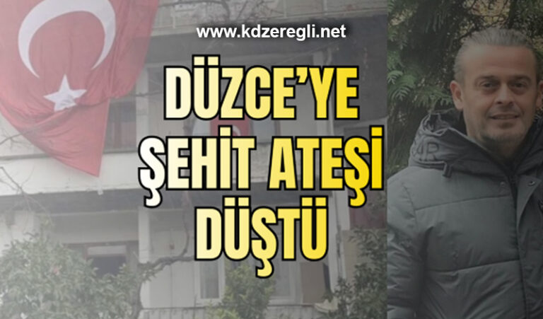 Düzce’ye şehit ateşi düştü