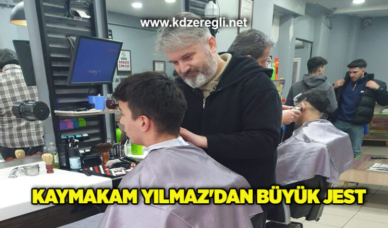 Kaymakam Yılmaz’dan büyük jest