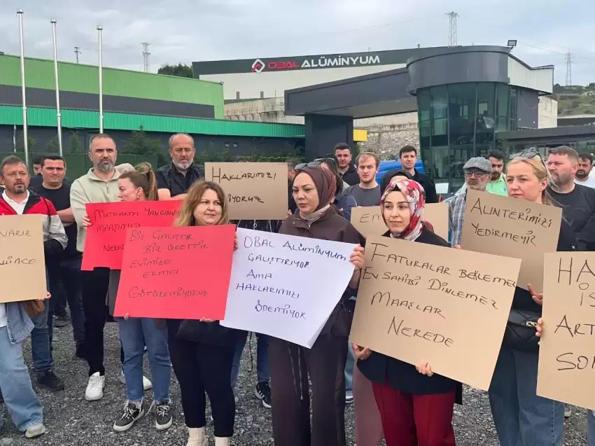 İşçiler, OBAL Alüminyum’da hak arayışında
