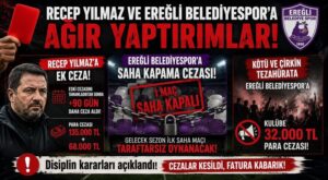 TFF’den Recep Yılmaz’a ceza yağdı..!