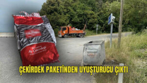 Alaplı’da çekirdek paketinden uyuşturucu çıktı