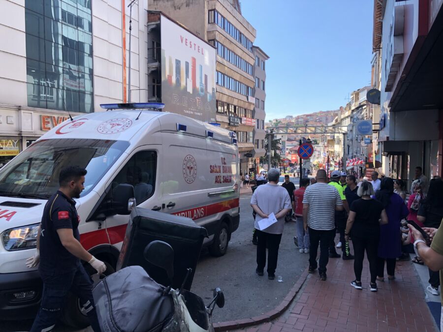 Kdz. Ereğli’de motokurye çocuğa çarptı