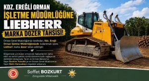 Kdz. Ereğli Orman İşletme Müdürlüğü’ne yeni dozer desteği