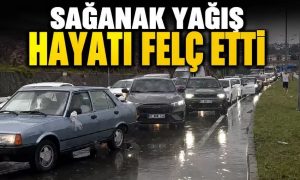 Sağanak yağış Kdz. Ereğli’yi vurdu: Terminal kavşağı trafiğe kapandı
