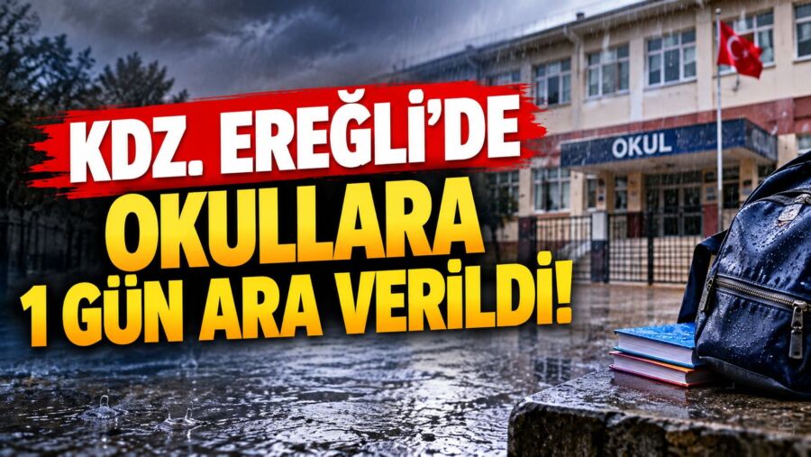 Kdz. Ereğli’de Okullara 1 Gün Ara Verildi!